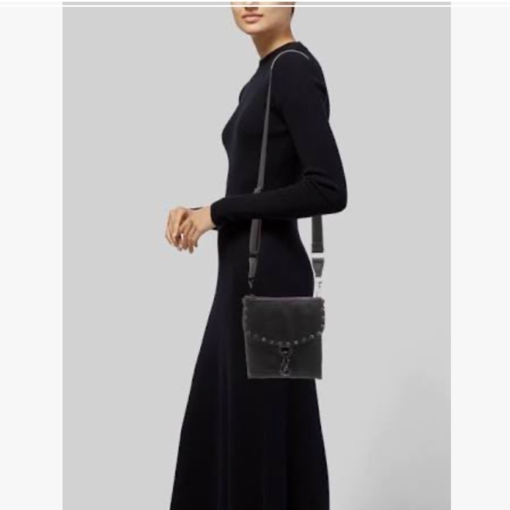 Rebecca MinKoff Black messenger crossbody bag, CB2204 - Picture 2 of 6